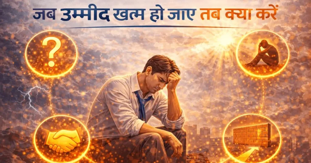 जब उम्मीद खत्म हो जाए तो क्या करें